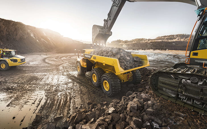 stones-volvo-excavator-the-ground-quarry-hd-wallpaper-preview